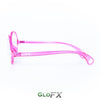 GloFX Kaleidoscope Glasses - Transparent Pink - Rainbow Fractal