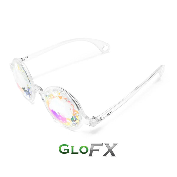 GloFX Kaleidoscope Glasses - Clear - Rainbow