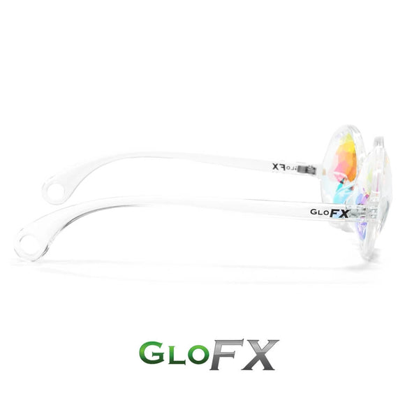 GloFX Kaleidoscope Glasses - Clear - Rainbow