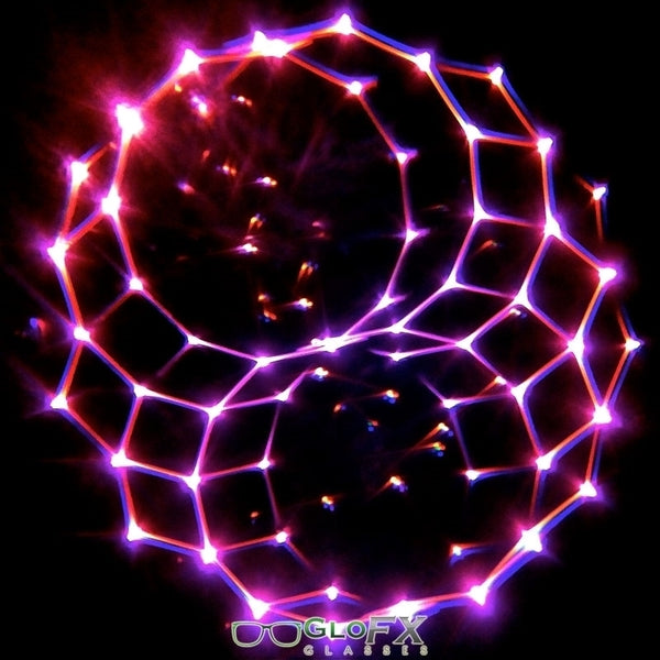 GloFX Kaleidoscope Glasses - Clear - Rainbow