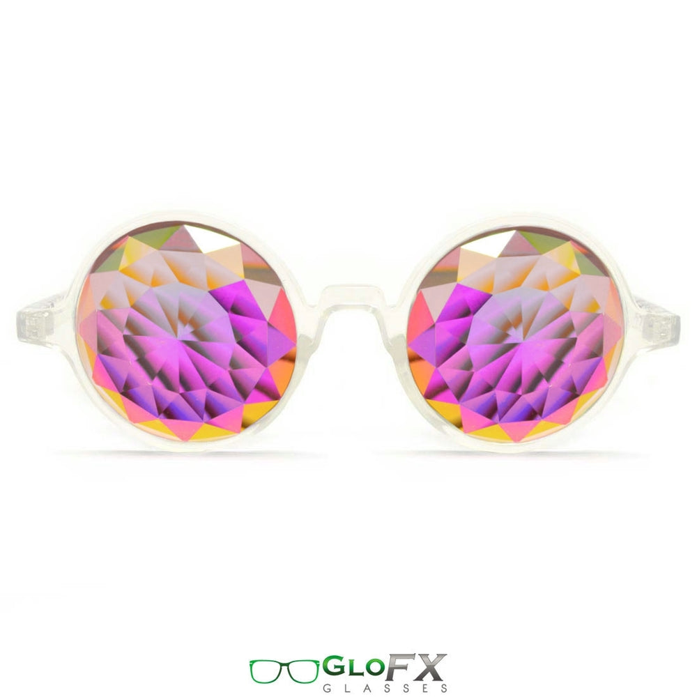 GloFX Kaleidoscope Glasses - Clear - Rainbow Fractal