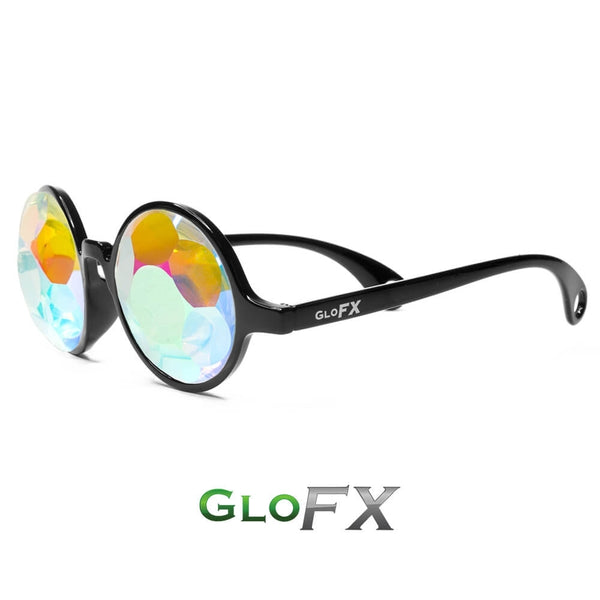 GloFX Kaleidoscope Glasses - Black - Sacred