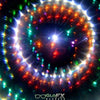 GloFX Kaleidoscope Goggles - Chrome Spike - Rainbow Wormhole