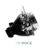 GloFX Kaleidoscope Goggles - Chrome Spike - Rainbow Wormhole