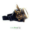 GloFX Kaleidoscope Goggles - Brass Spike - Rainbow Fractal