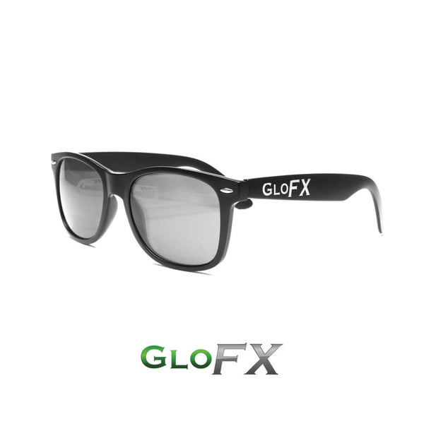 GloFX Ultimate Diffraction Glasses - Matte Black - Emerald Tinted