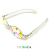 GloFX Kaleidoscope Glasses - Clear - Rainbow Wormhole
