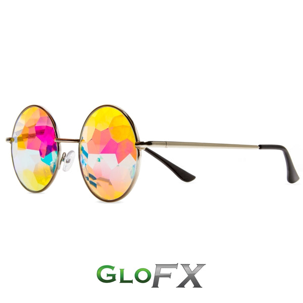 GloFX Imagine Kaleidoscope Glasses - Silver
