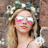 GloFX Aviator Kaleidoscope Glasses - Clear