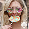 GloFX Aviator Kaleidoscope Glasses - Clear