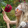 GloFX Heart Shaped Kaleidoscope Glasses - White