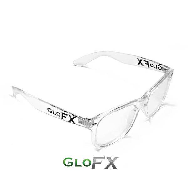 GloFX Heart Effect Diffraction Glasses – Clear