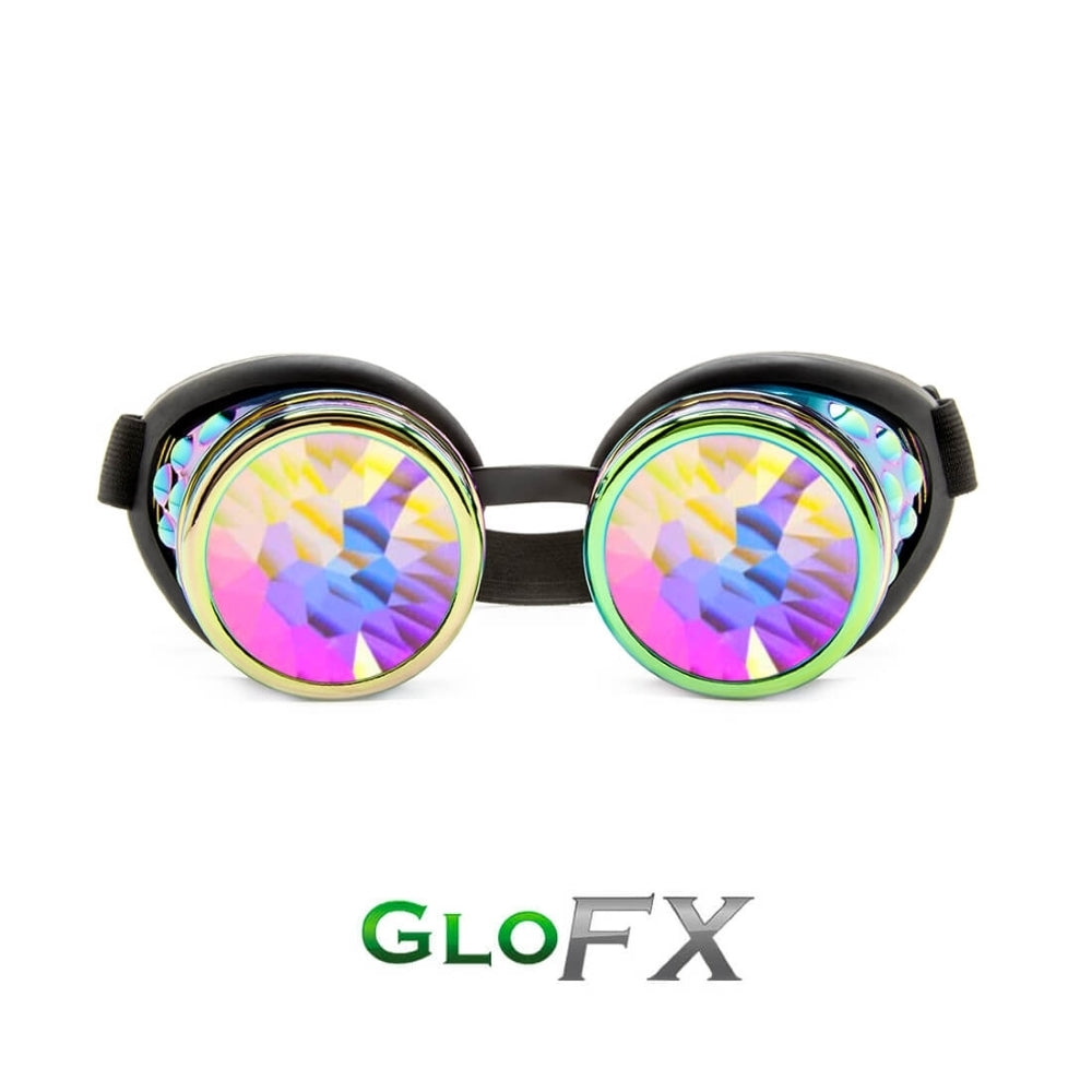 GloFX Kaleidoscope Goggles - Polychrome - Rainbow Fractal