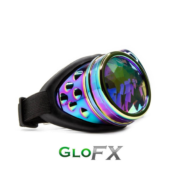 GloFX Kaleidoscope Goggles - Polychrome - Rainbow Fractal