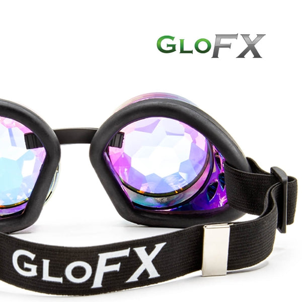 GloFX Kaleidoscope Goggles - Polychrome - Rainbow Fractal