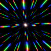 GloFX Diffraction Glasses - Black - Blue Mirror