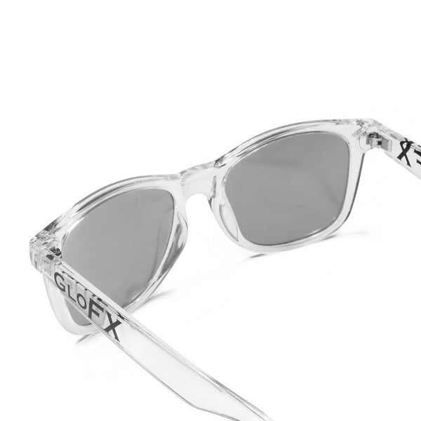 GloFX Diffraction Glasses - Clear - Blue Mirror