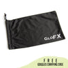 GloFX Kaleidoscope Goggles - Black Spike - Rainbow Fractal