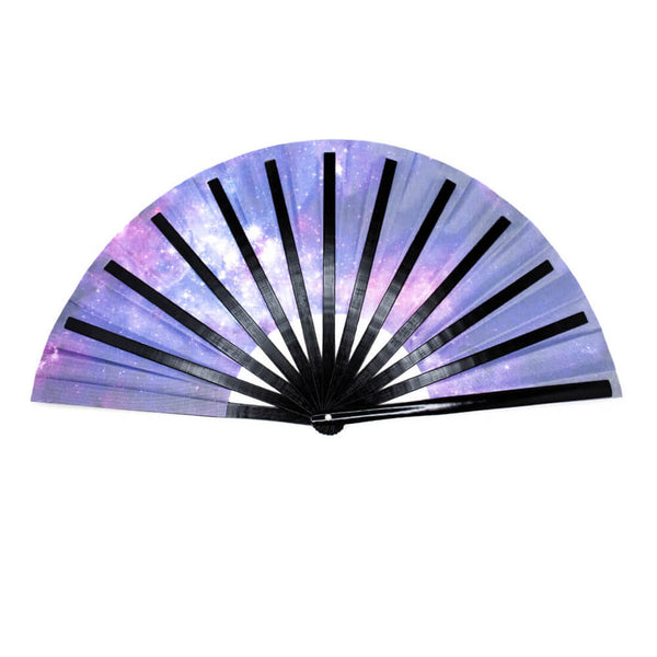 GloFX Festival Folding Fan - Galaxy