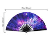 GloFX Festival Folding Fan - Galaxy