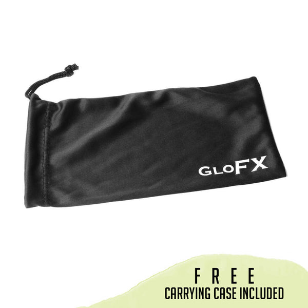 GloFX Kaleidoscope Glasses - Clear - Wormhole Flat Back
