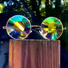 GloFX Imagine Kaleidoscope Glasses - Silver - Wormhole
