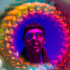 GloFX Kaleidoscope Glasses - White - Wormhole Flat Back