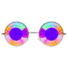 GloFX Imagine Kaleidoscope Glasses - Silver - Wormhole