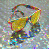 Kandi Swirl Diffraction Glasses - Rainbow Gradient