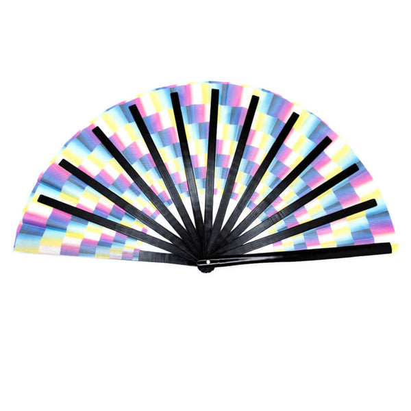 GloFX Festival Folding Fan - Trippy