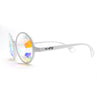 GloFX Kaleidoscope Glasses - White - Wormhole Flat Back