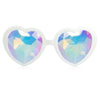 GloFX Heart Shaped Kaleidoscope Glasses - White