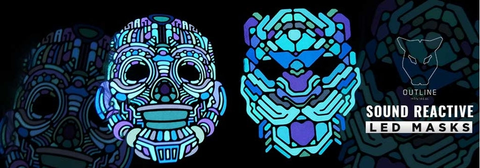 Outline Montreal's Sound Reactive LED Masks | What are they and how do they work?