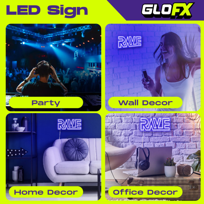 LED NEON Sign - RAVE