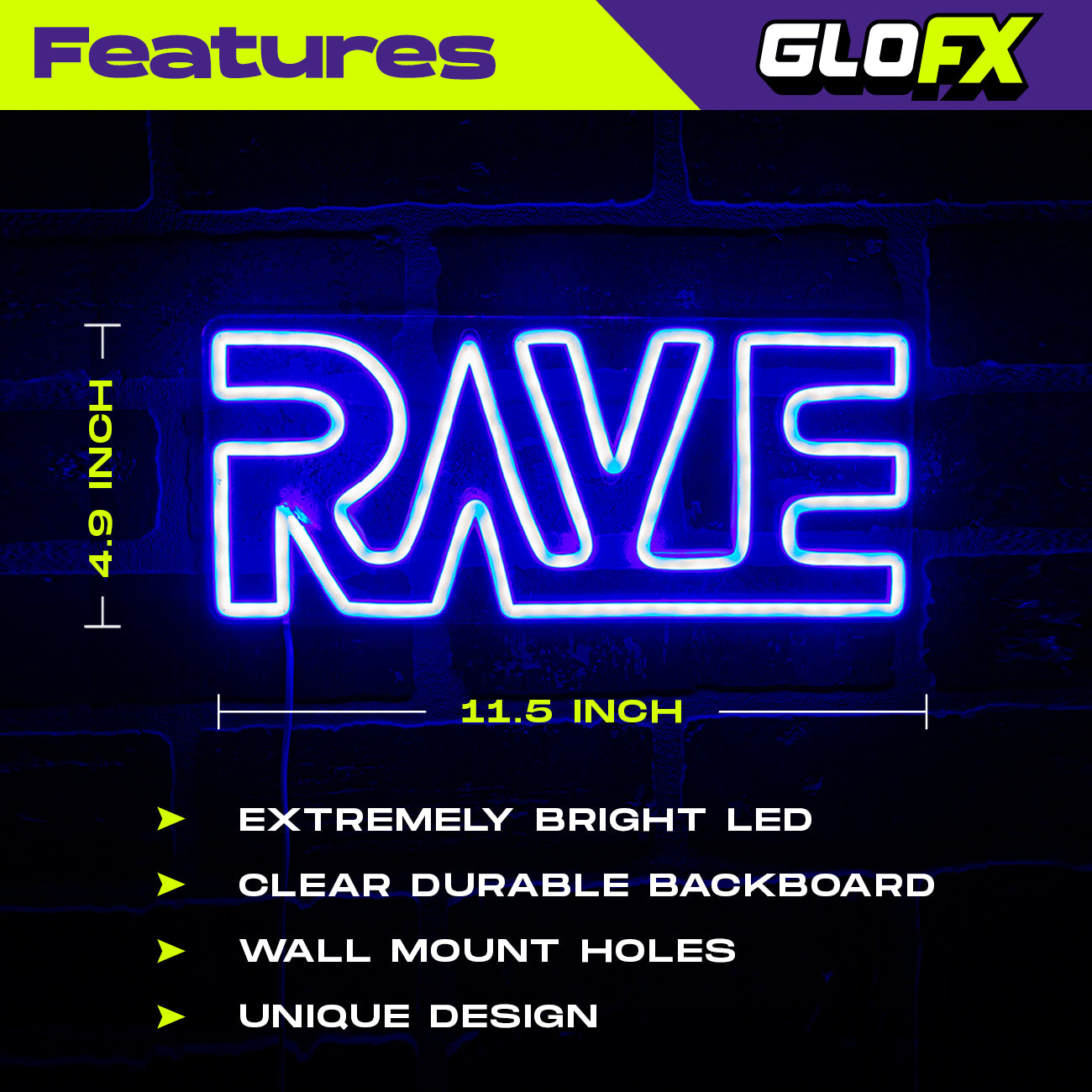 LED NEON Sign - RAVE