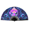 GloFX Festival Folding Fan - UV Mushroom