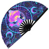 GloFX Festival Folding Fan - UV Mushroom