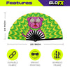 GloFX Festival Folding Fan - Hypno Dog