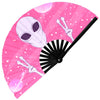 GloFX Festival Folding Fan - Pink Alien