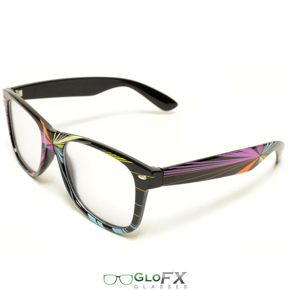 GloFX Starburst Diffraction Glasses - Clear lens