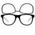 GloFX Spiral Flip Diffraction Glasses - Black