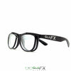 GloFX Spiral Flip Diffraction Glasses - Black