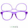 GloFX Matrix Diffraction Glasses - Transparent purple
