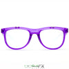 GloFX Matrix Diffraction Glasses - Transparent purple