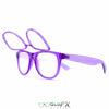 GloFX Matrix Diffraction Glasses - Transparent purple
