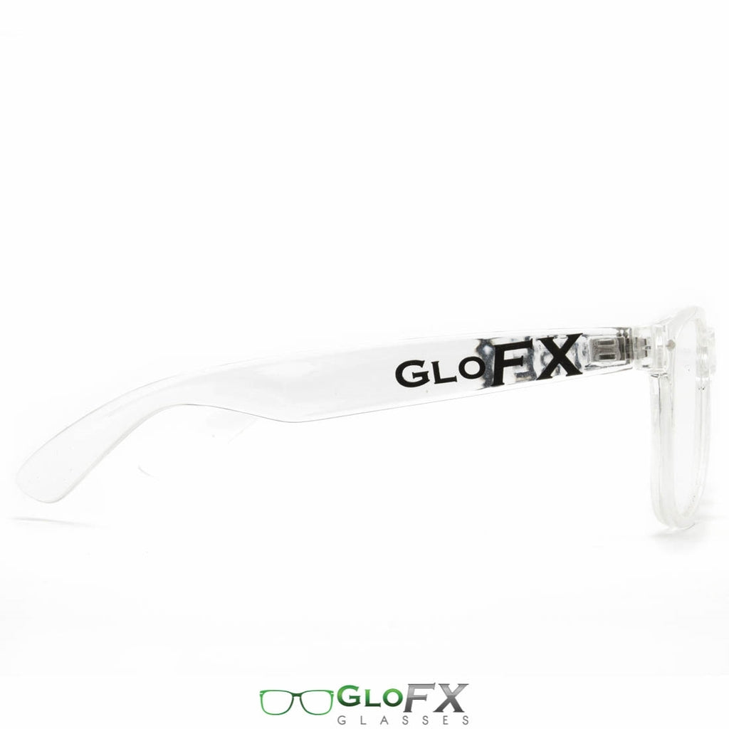GloFX Ultimate Diffraction Glasses - Clear - Clear | The Rave Cave