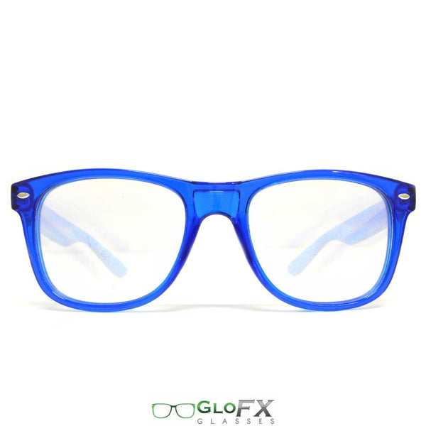 GloFX Ultimate Diffraction Glasses - Transparent Blue - Clear