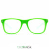 GloFX Ultimate Diffraction Glasses - Green - Clear