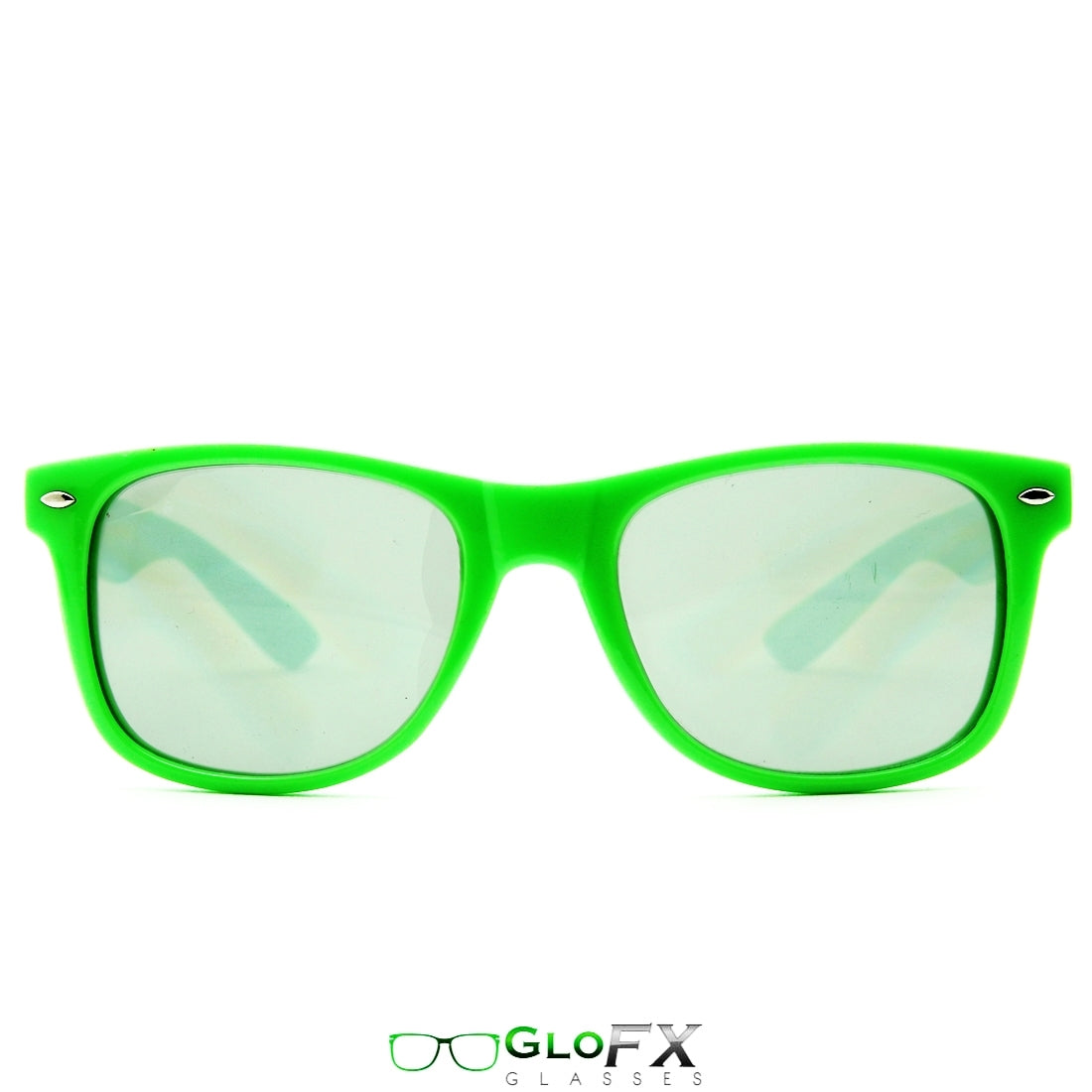 GloFX Ultimate Diffraction Glasses - Green - Emerald Tinted