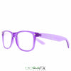 GloFX Ultimate Diffraction Glasses - Transparent Purple - Clear